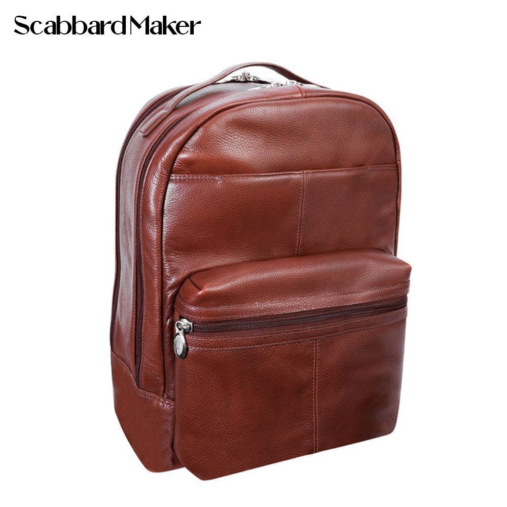 The Parker Genuine Leather Backpack.