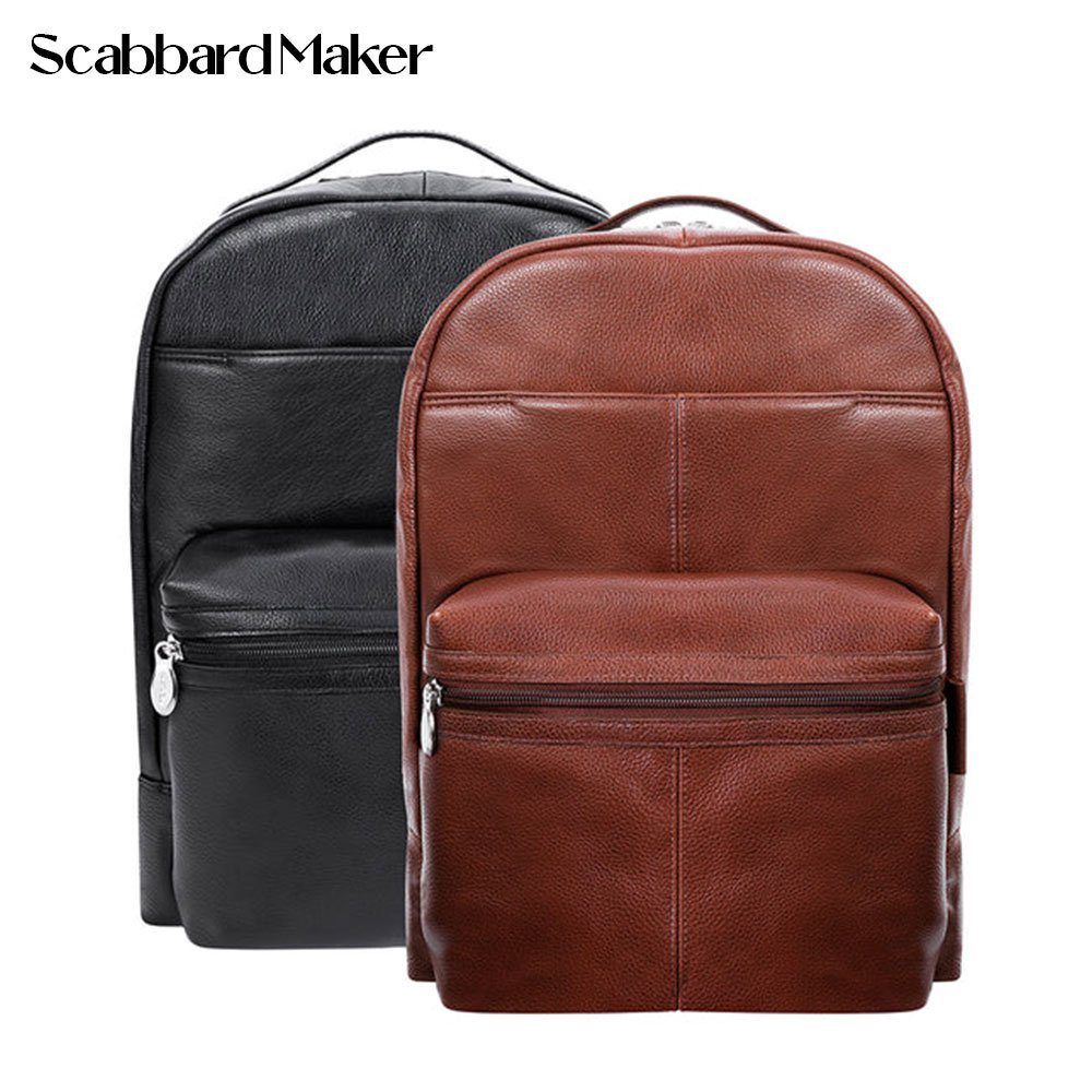 The Parker Genuine Leather Backpack.