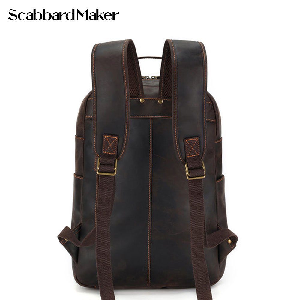 The Flap pack Genuine Leather Backpack.