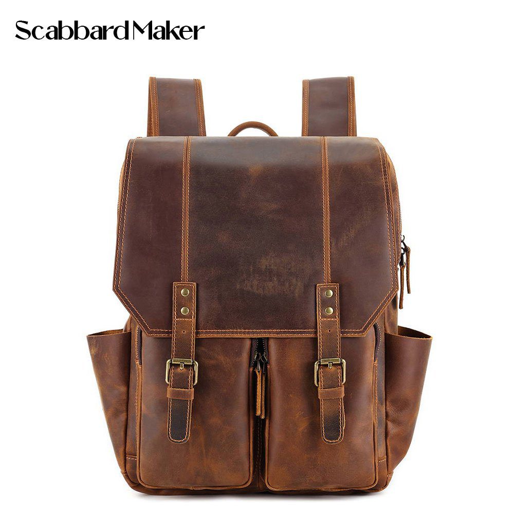 The Compact Genuine Leather Backpack.