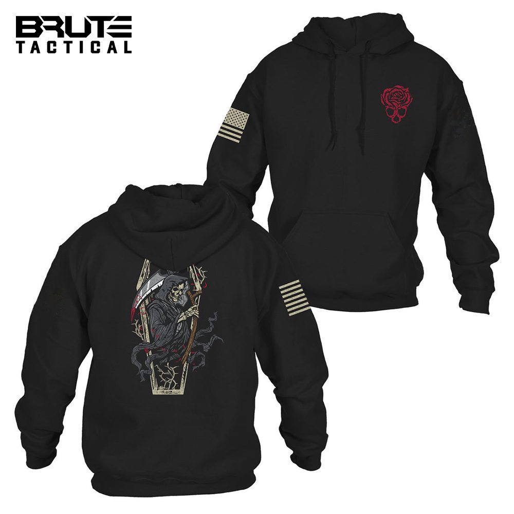 Embrace Freedom with the Grim Reaper Hoodie in Black