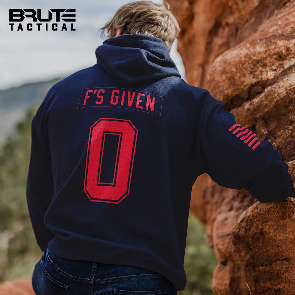 ZERO F'S GIVEN HOODIE - NAVY