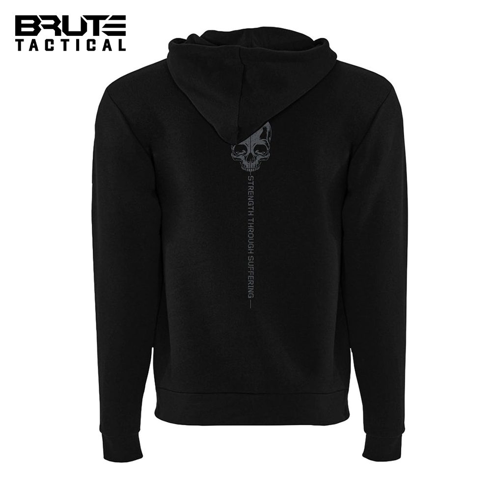 Strength-Through Suffering Full-zip Hoodie - Black