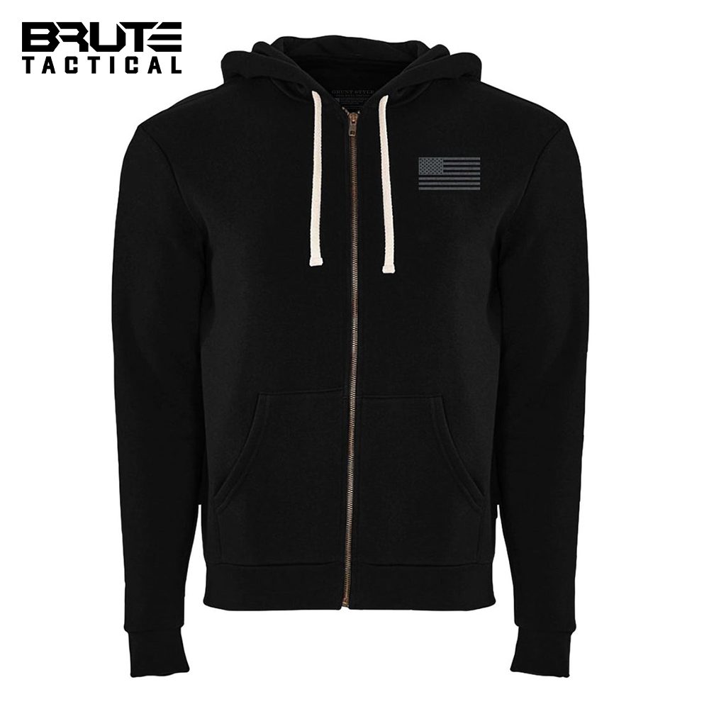 Strength-Through Suffering Full-zip Hoodie - Black