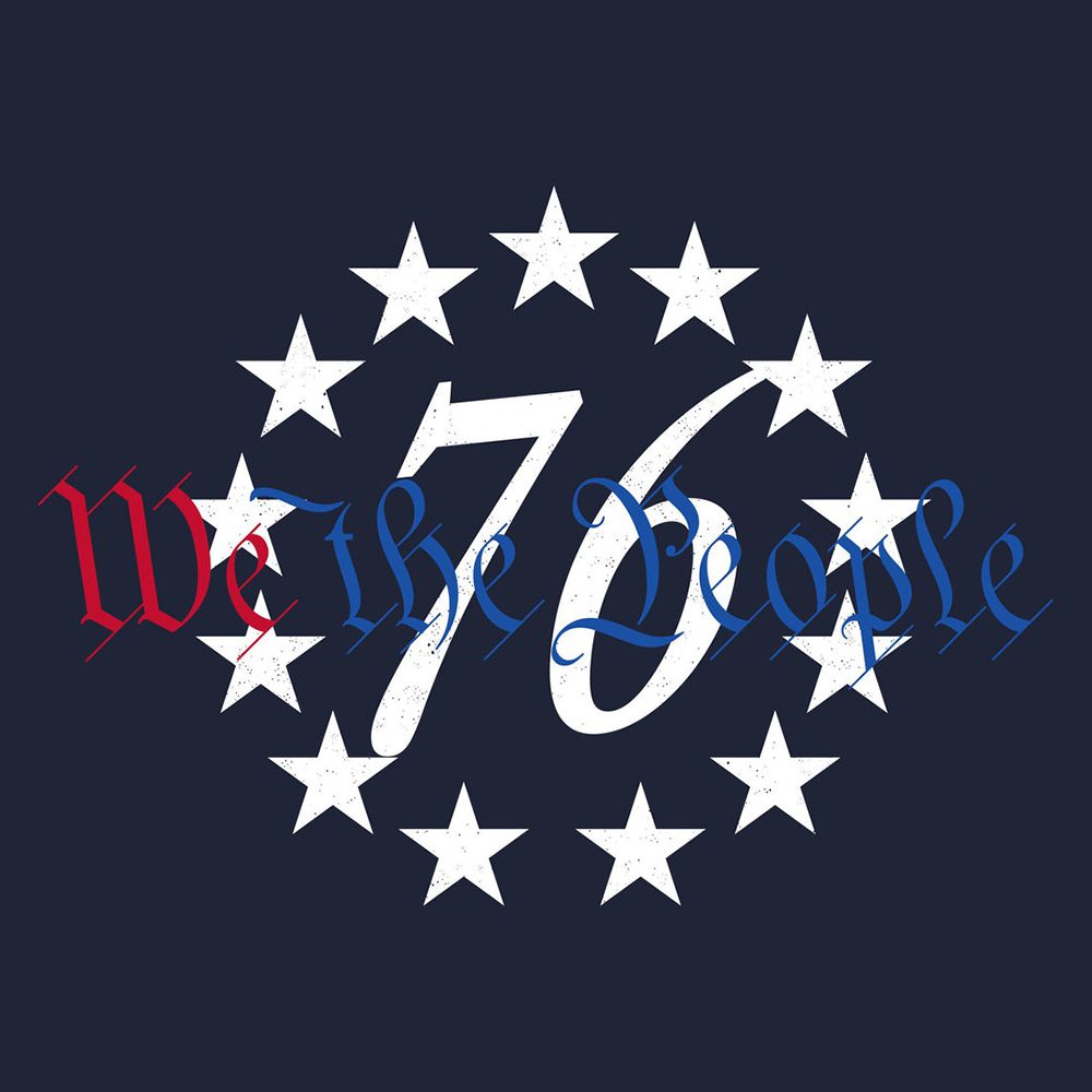 76 We The People Hoodie, navy