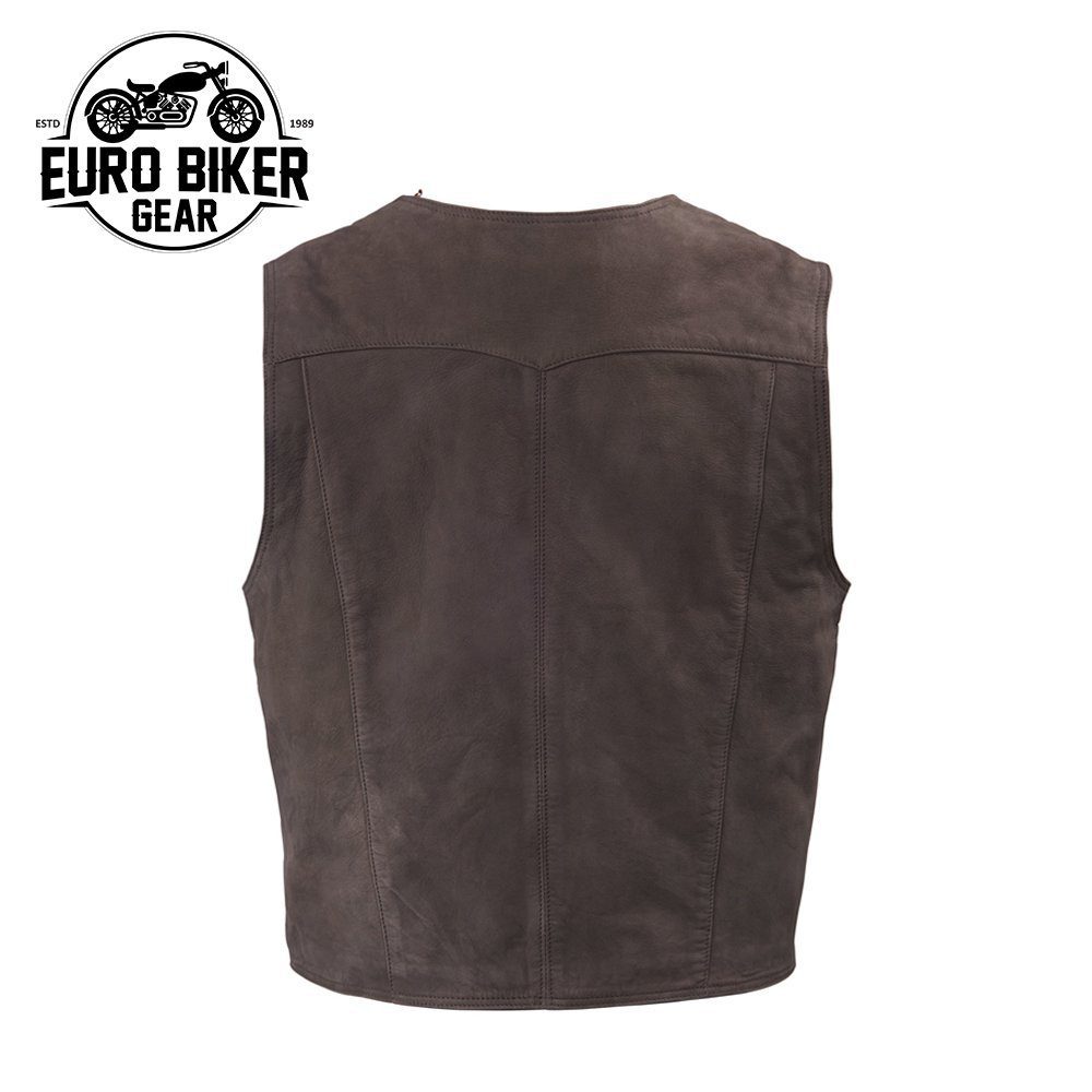 Euro Biker Gear Highway Nubuck Vest