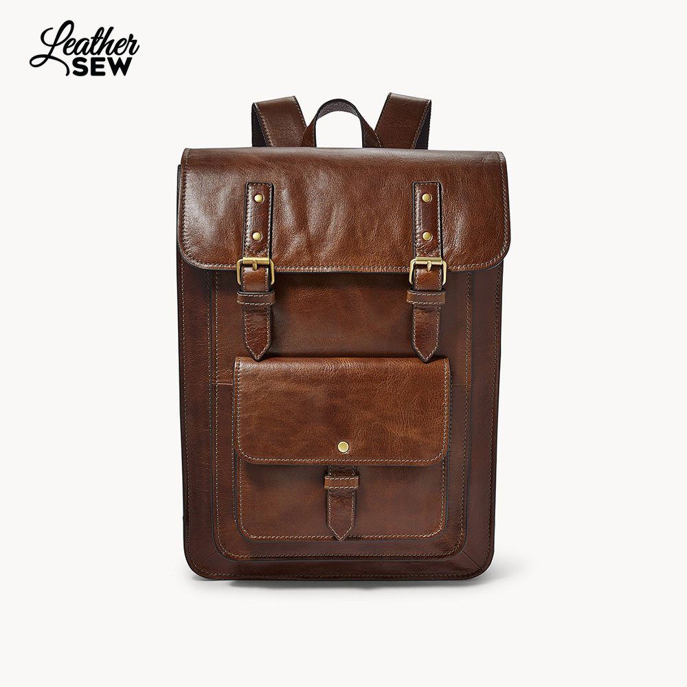 Leather Work Backpack For Men By Leather Sew