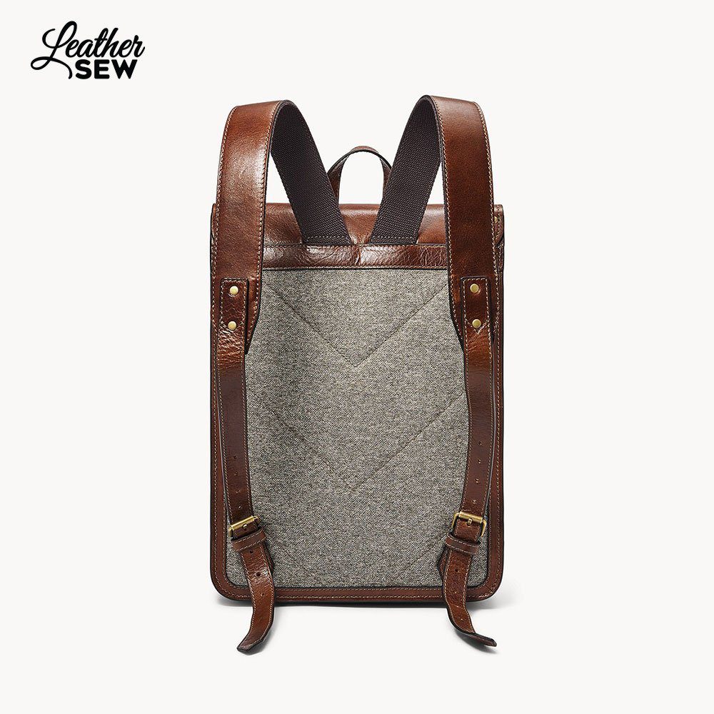 Leather Work Backpack For Men By Leather Sew