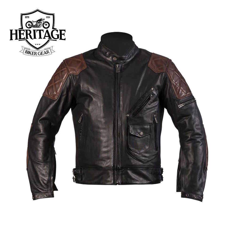 Vintage Cowhide Leather Jacket For Man