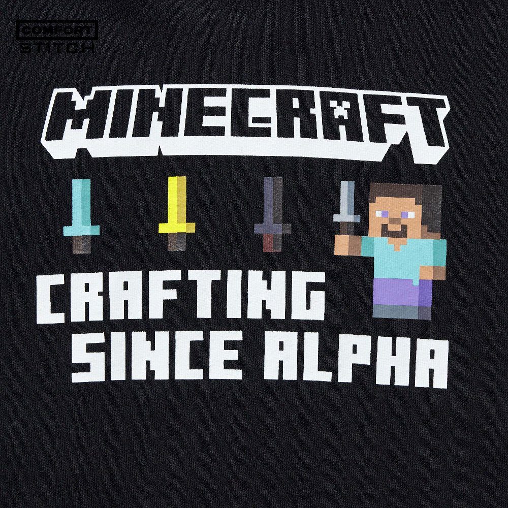 Minecraft Graphic Black Sweat Hoodie