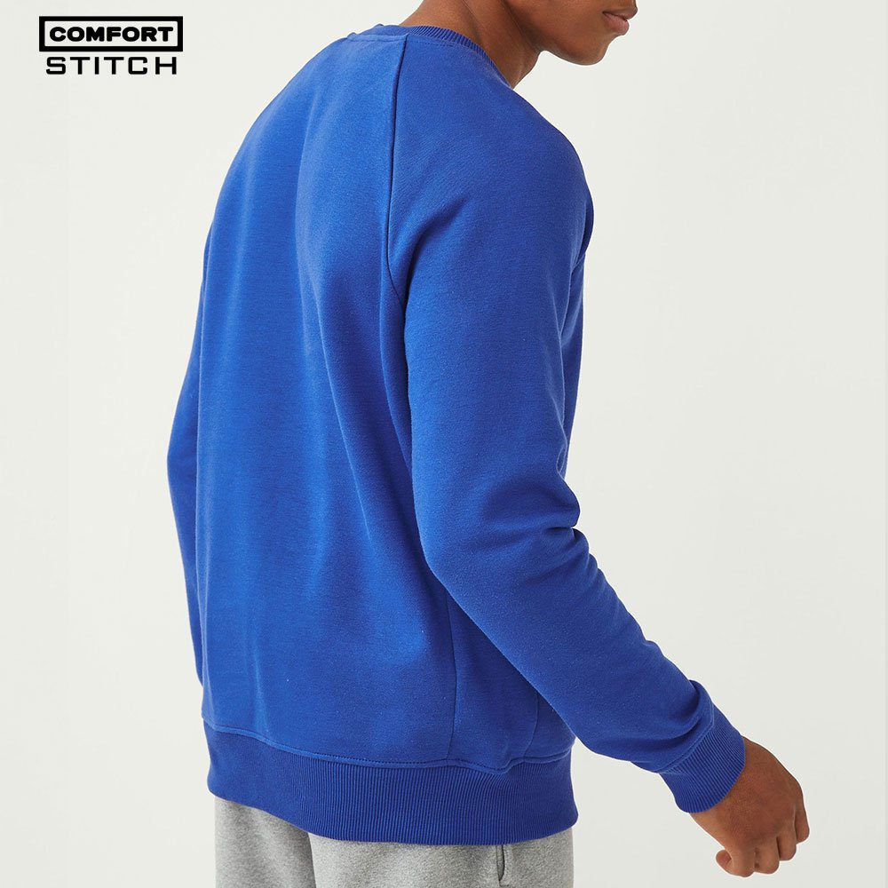 Comfort Stitch Cobalt Blue Crew-Neck Sweatshirt