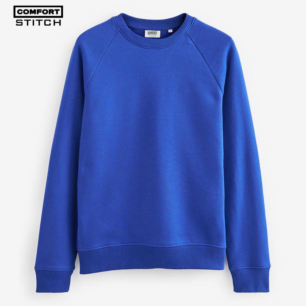 Cobalt Blue Crew-Neck Sweatshirt