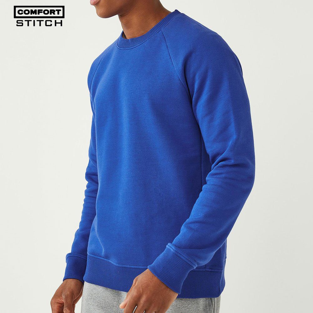 Comfort Stitch Cobalt Blue Crew-Neck Sweatshirt