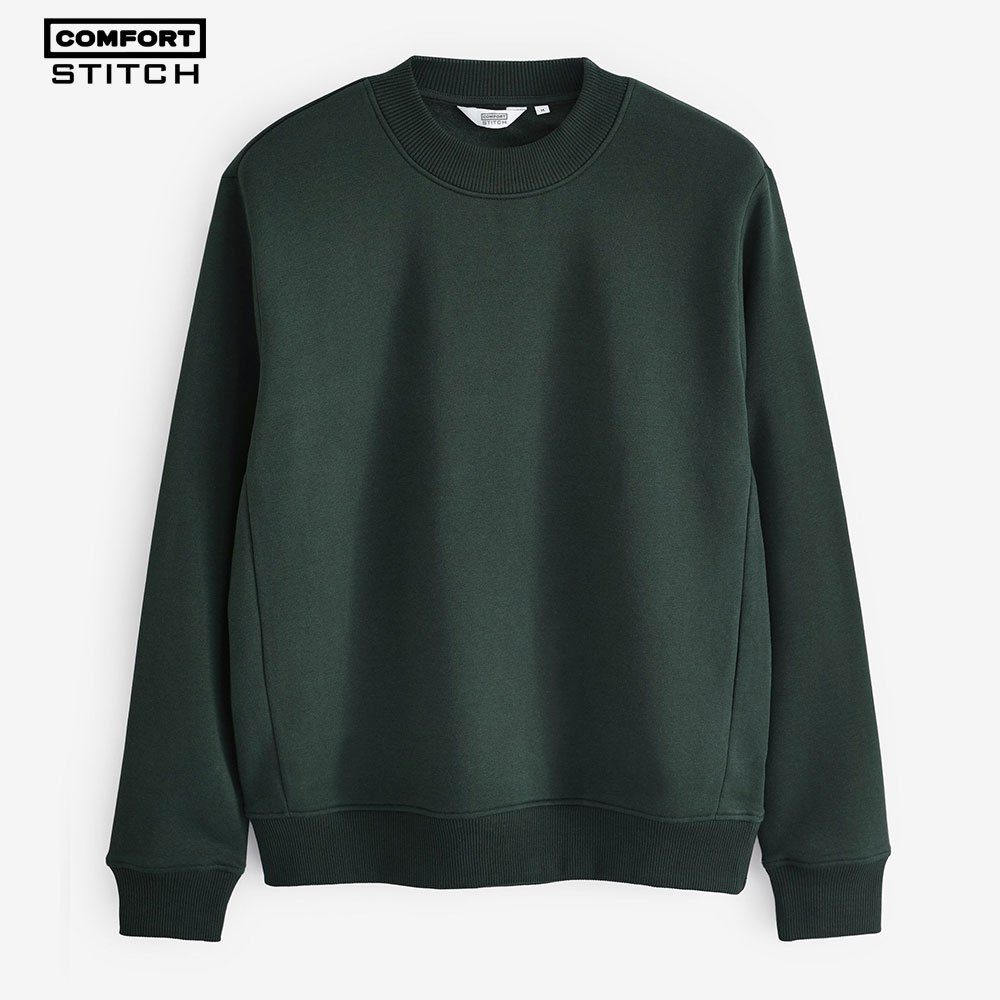 Comfort Stitch Men's Cotton Sweatshirt in Dark Green