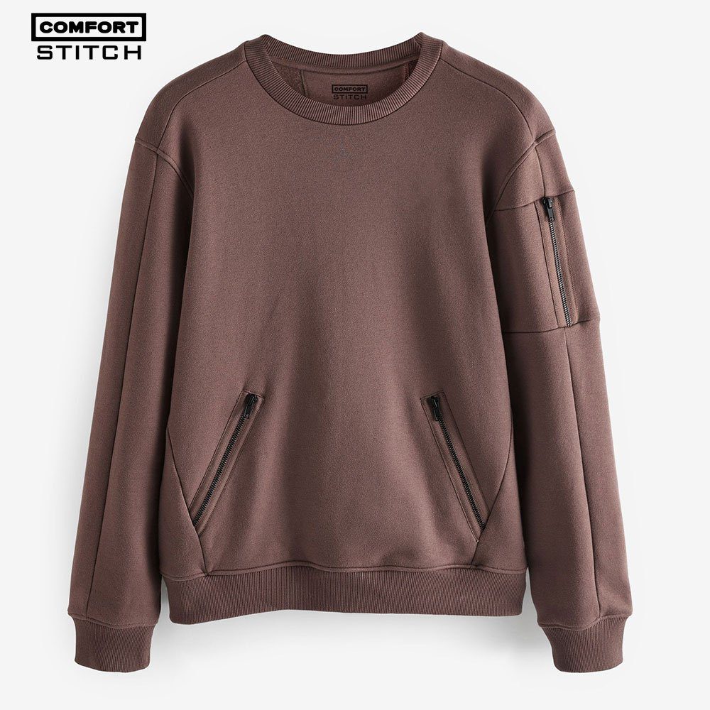 Fig Purple Cargo Utility Sweatshirt