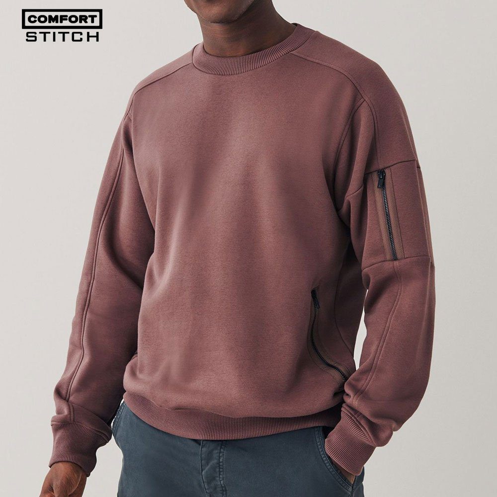 Fig Purple Cargo Utility Sweatshirt - Style Meets Functionality