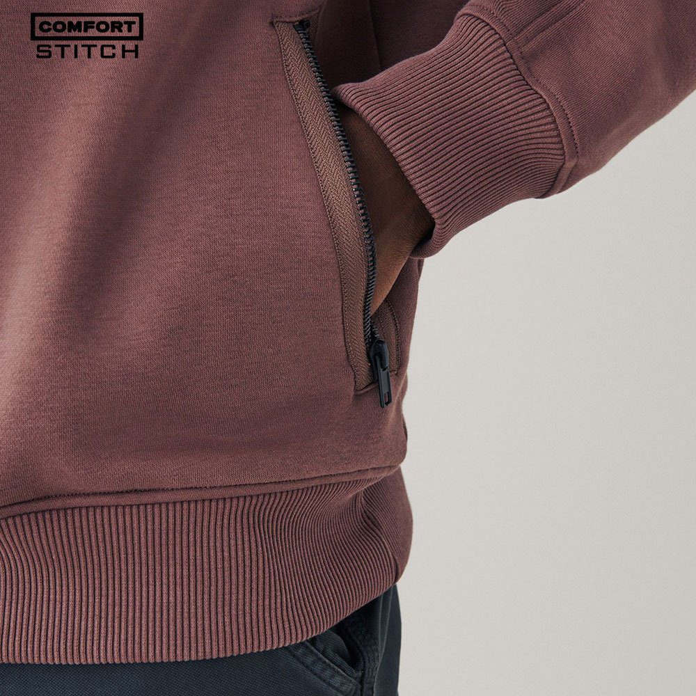 Fig Purple Cargo Utility Sweatshirt - Style Meets Functionality