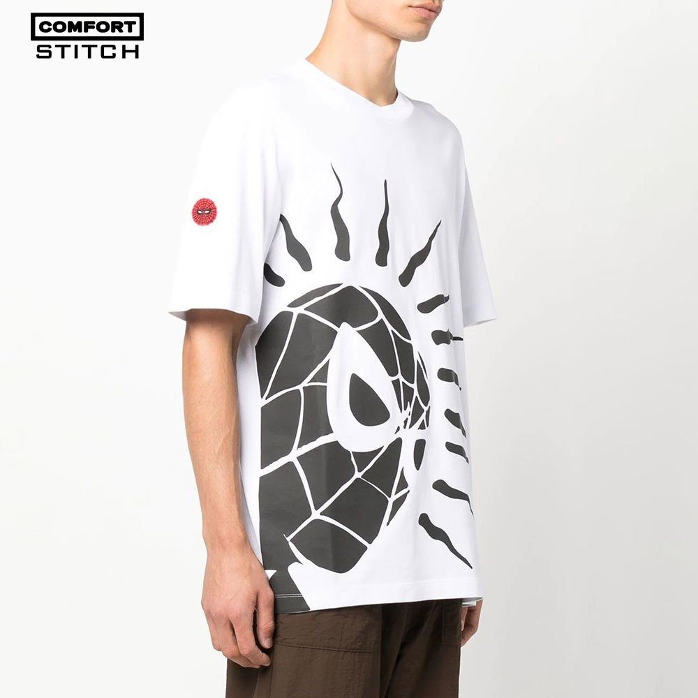 Spider-Man Print Round-Neck T-Shirt