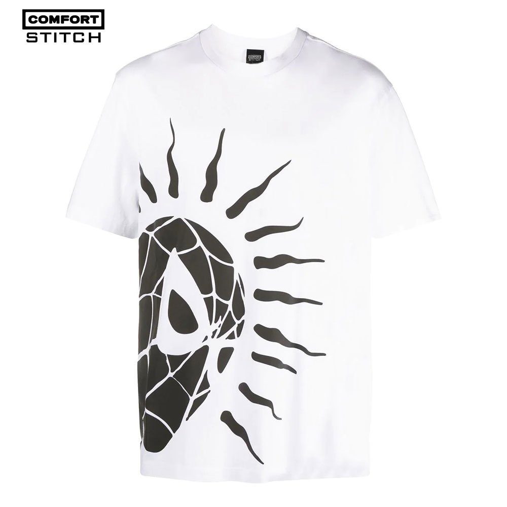 Spider-Man Print Round-Neck T-Shirt