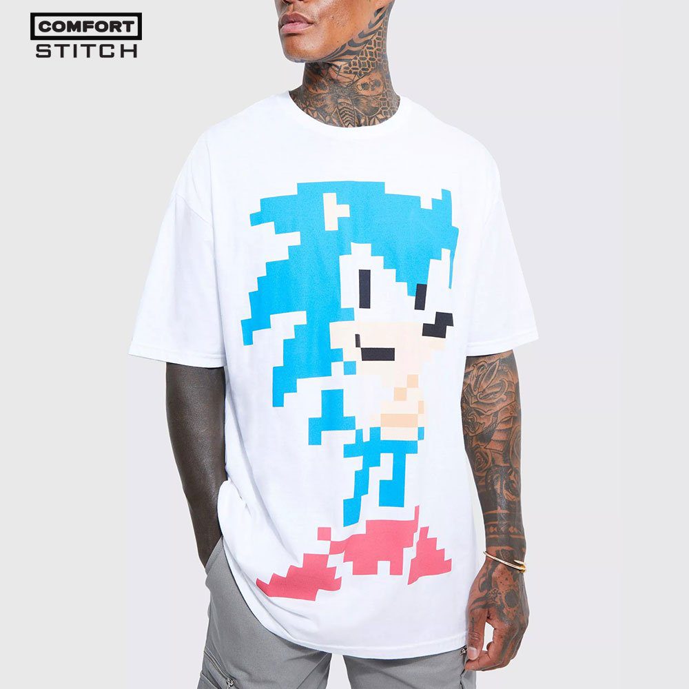 Oversized Sonic The Hedgehog T-shirt