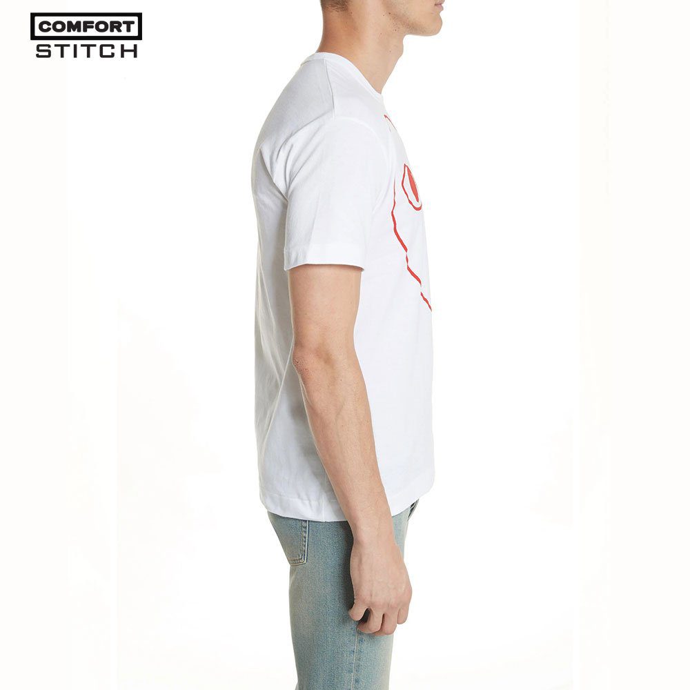 The Red Heart T-Shirt in White - A Casual Essential