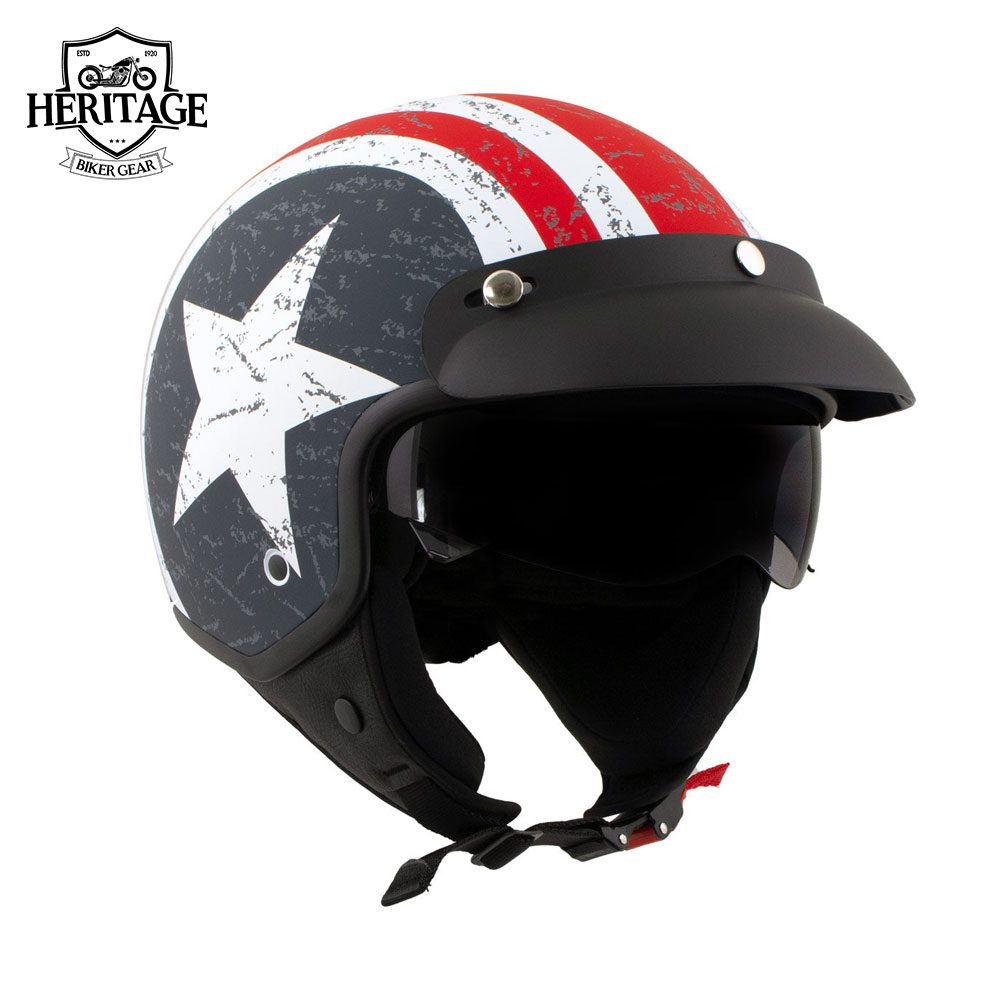 Open Face Motorcycle Helmet for Men and Women Biker