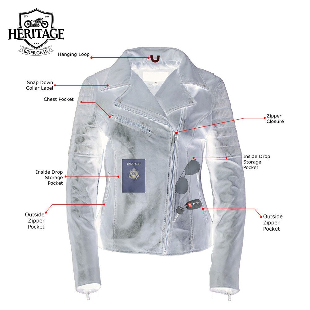 Motorcycle Fashion Leather Jacket: Style & Quality