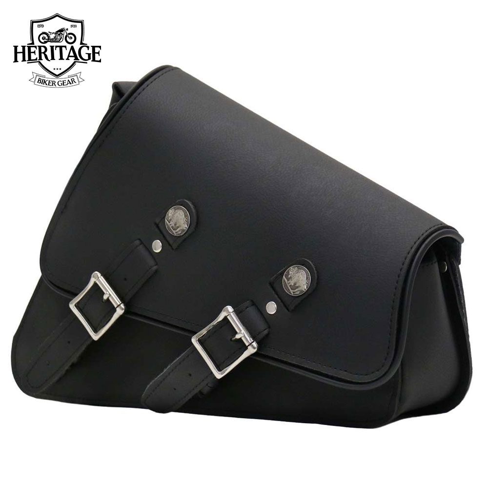 Hot Leathers Saddle Bag Swing Arm Buffalo Left