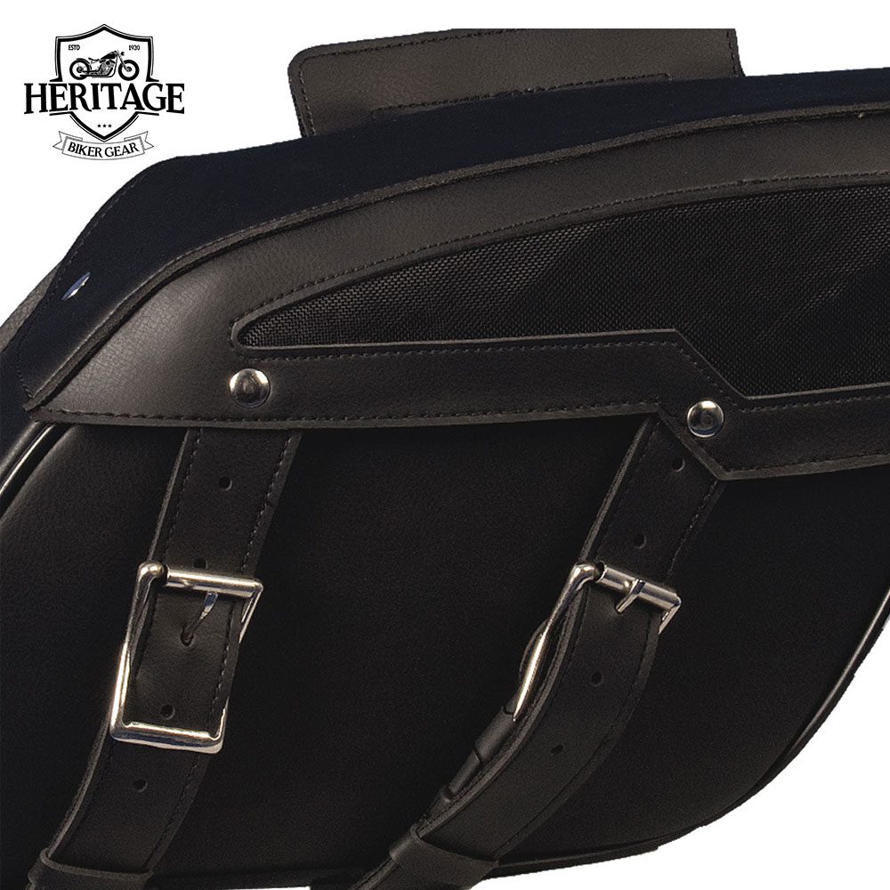 Hot Leather Medium PVC Motorcycle Saddle Bags