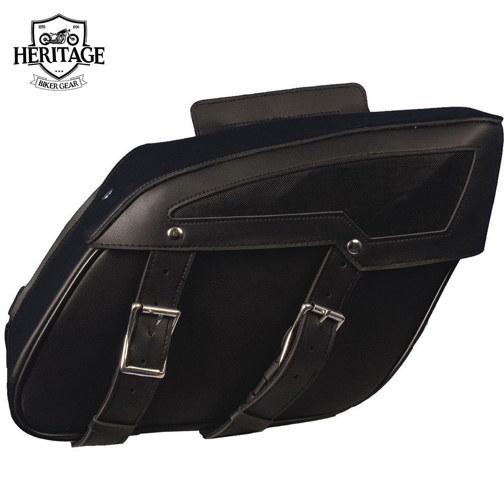 Hot Leather Medium PVC Motorcycle Saddle Bags