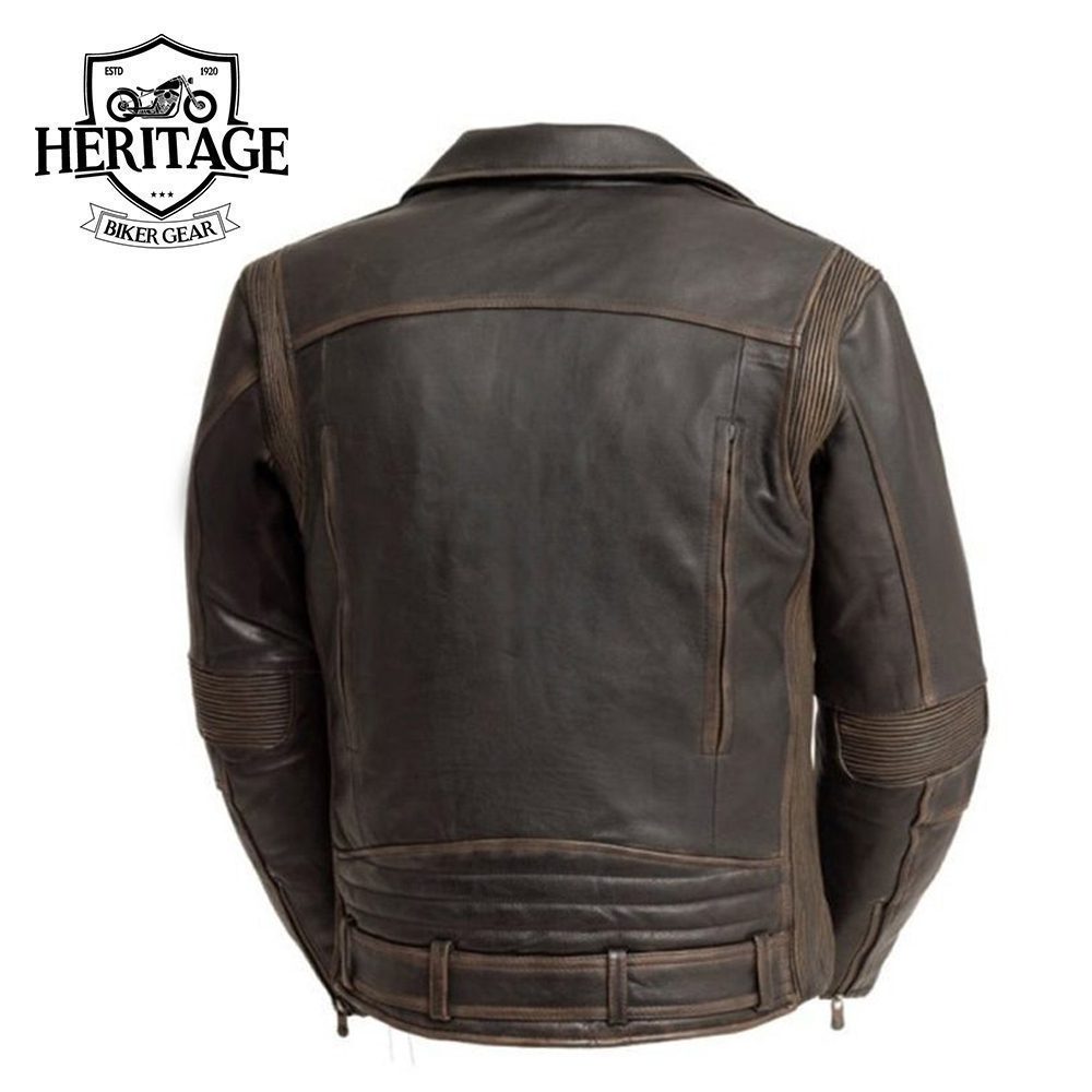 Wrath Men's Motorcycle Leather Jacket