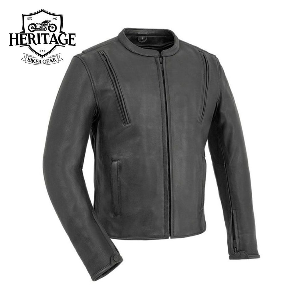 Revolt Men's Motorcycle Leather Jacket