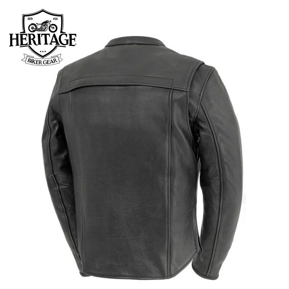 Revolt Men's Motorcycle Leather Jacket