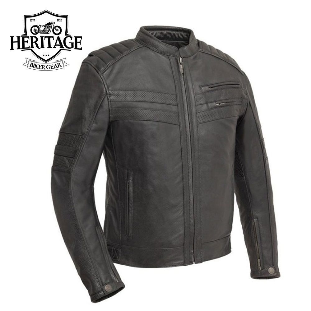 BiTurbo - Men's Leather Motorcycle Jacket