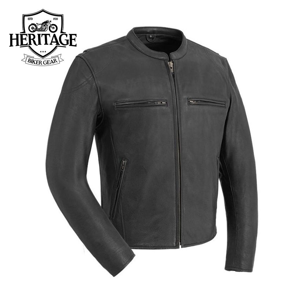 Indy Men's Motorcycle Leather Jacket