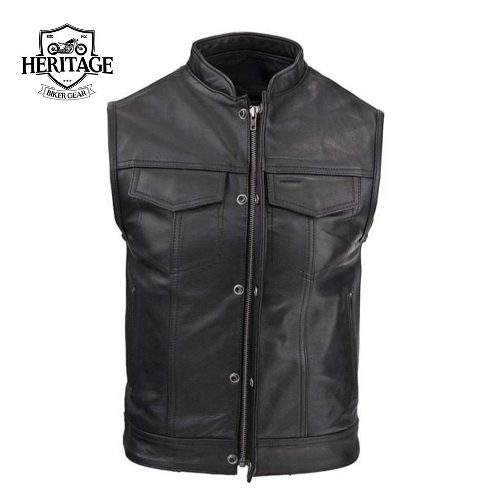 Men's Custom Leather Rebel Vest