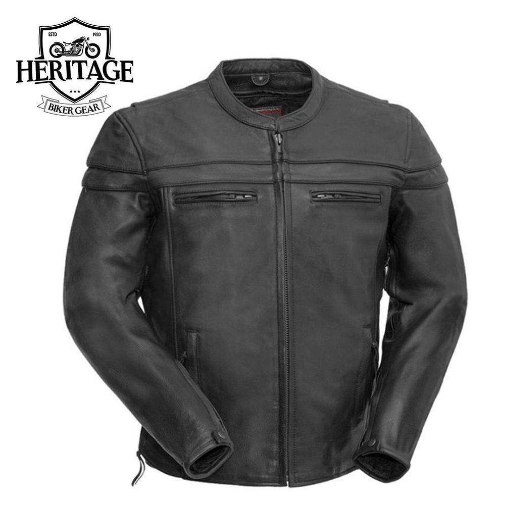 Maverick Men's Motorcycle Leather Jacket