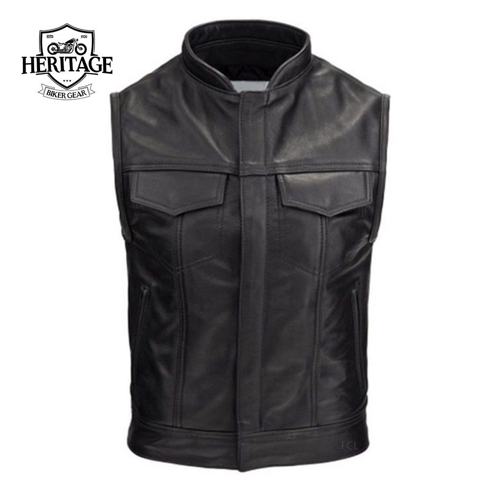 Men's Custom Leather Rebel Vest