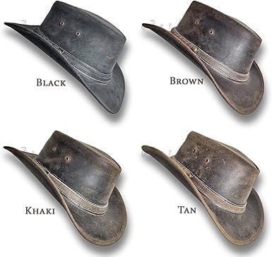 Australian Oiled Outback Leather Hat for Men and Women