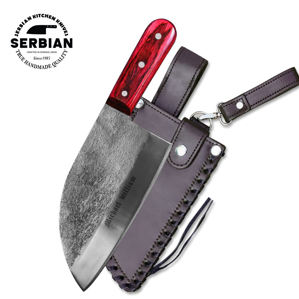 The Kitchen Chef Original - Almazan Hand Forged Serbian Chef Knife