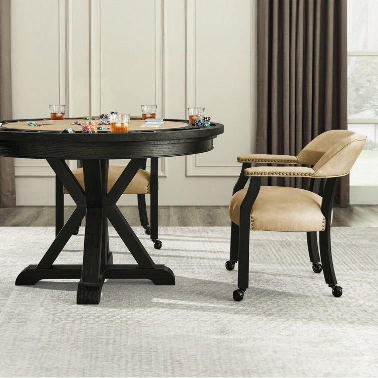 8 - Player Foldable Poker Table with Chairs