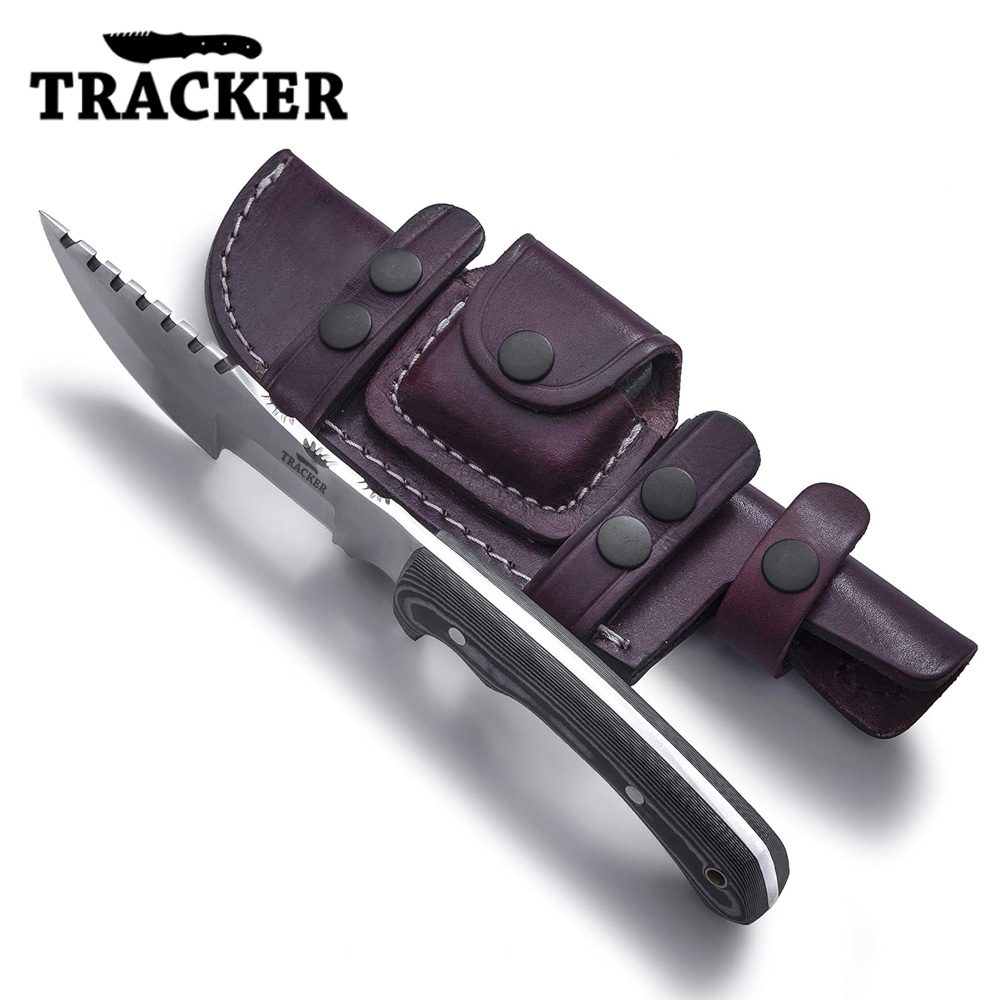 Handmade D2 Tool Steel Tactical Hunting Tracker Knife