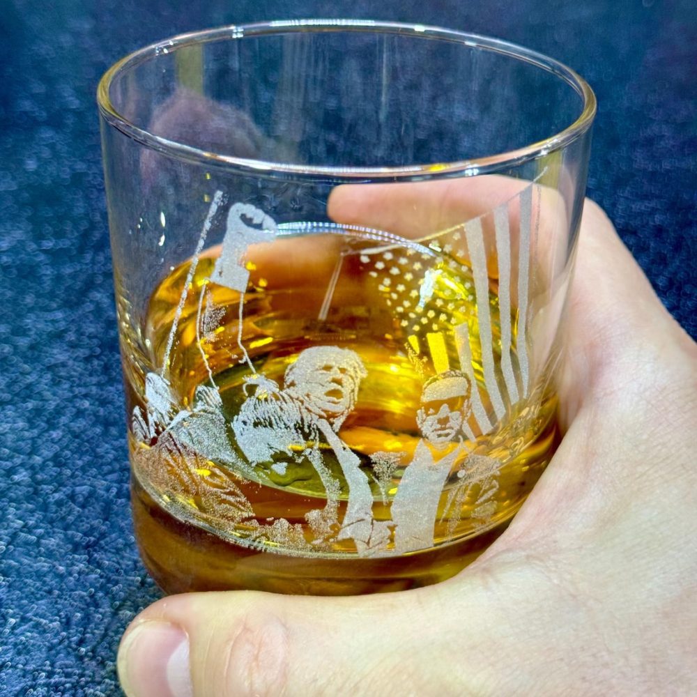 Donald Trump Whiskey Glass