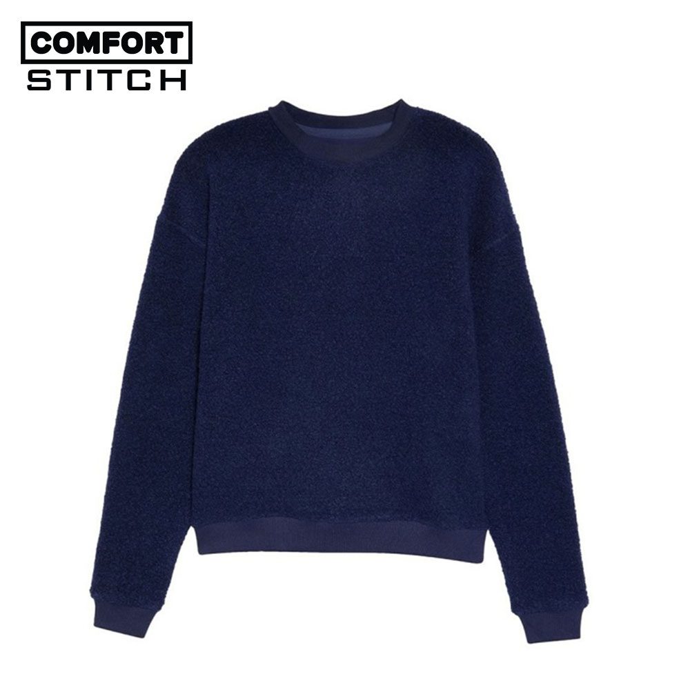 Mega Fleece Sweatshirt in Navy