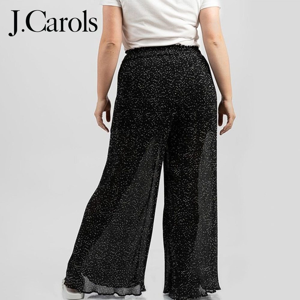 Women's Over Size Wide Leg Plisse Trousers