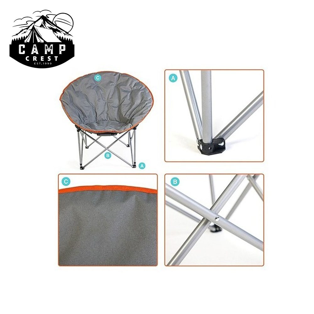 Round Padded Camping Chair