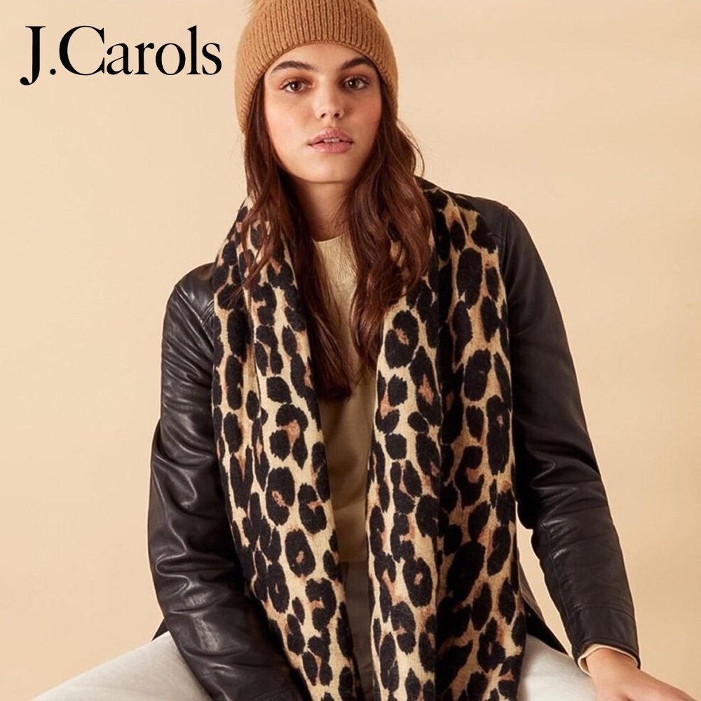 J.CAROLS® Luxurious Leopard Blanket Scarf