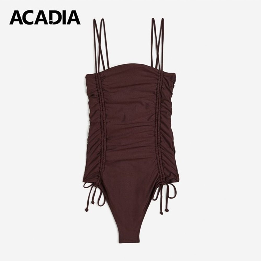 Acadia® Stunning Dark Brown High Leg Swimsuit