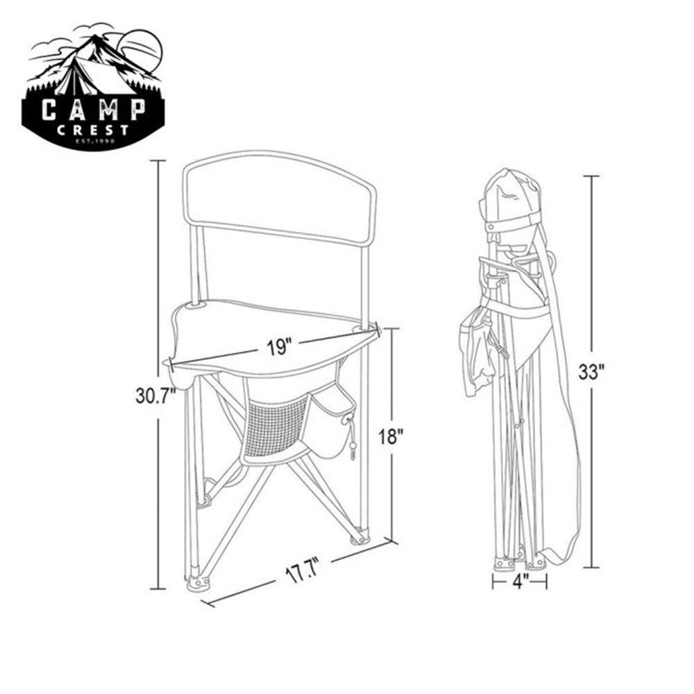 Lightweight Portable Tripod Camp Chair