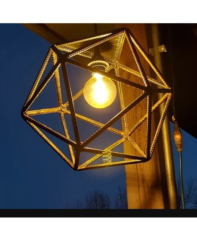 Artisan-Made Polyhedra Pendant Light